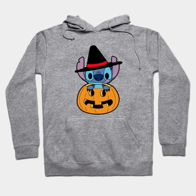 Stitch Halloween Hoodie by mighty corps studio